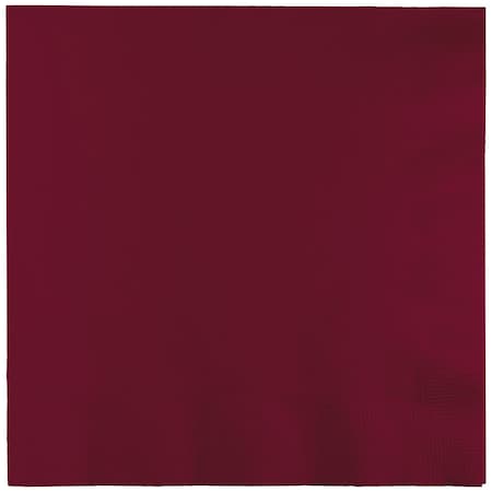 Touch Of Color Burgundy Dinner Napkins 3 ply, 8.5"x8", 250PK 593122B